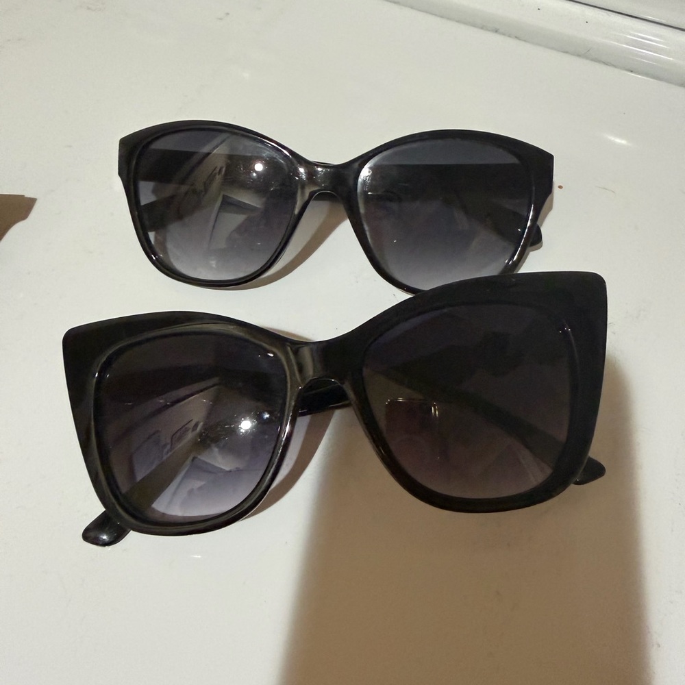 Women's Black Cat Eye Sunglasses - Classic UV Shades